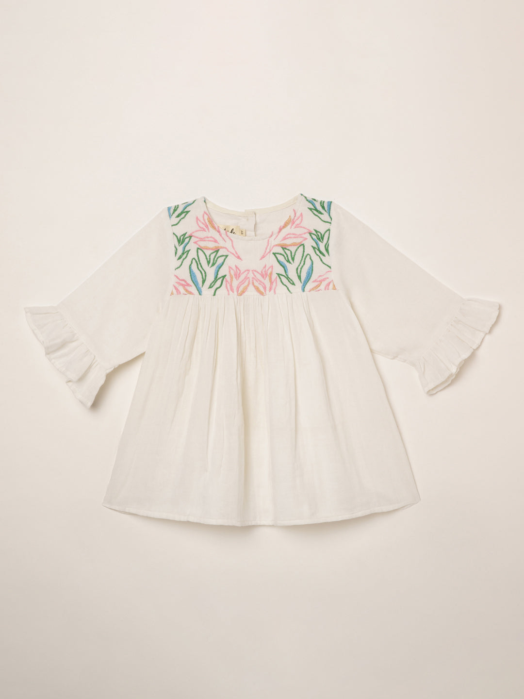 Embroidered Girls Top | Organic Cotton | 1yr to 8 yrs