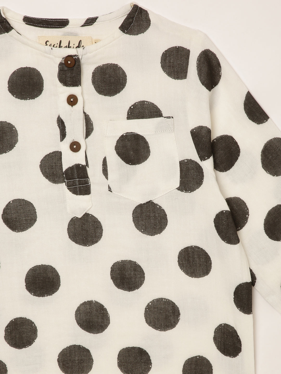 Boys cotton shirt in polka dots 1yr to 8 yrs