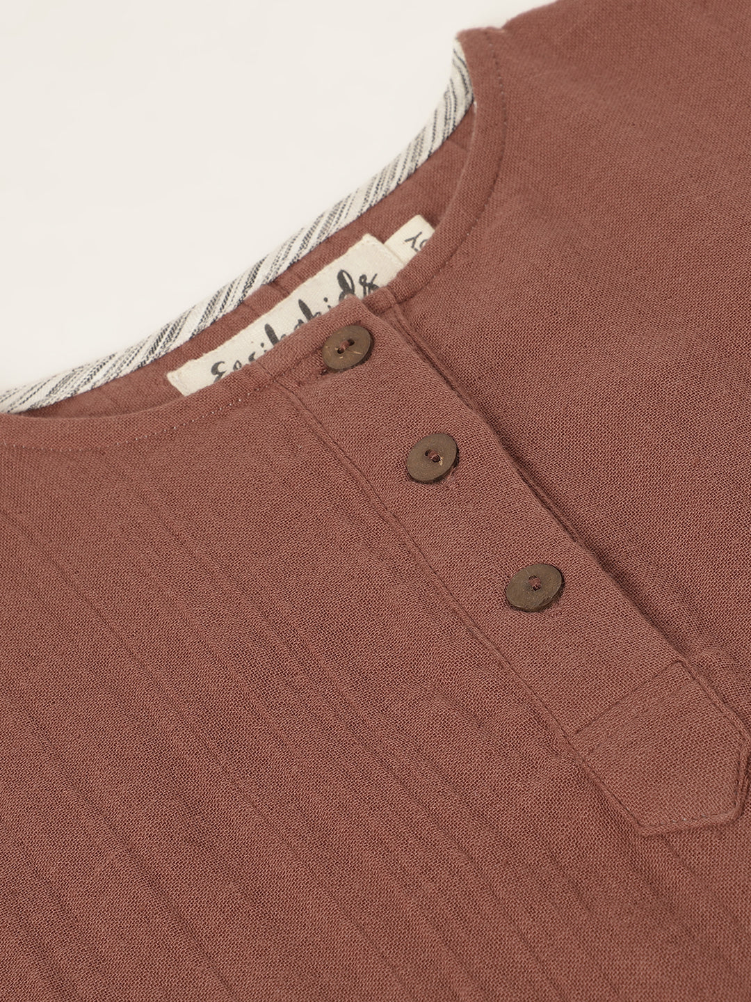 Boys Shirt & Pants Set| Organic Cotton | Rust Brown | 1Yr to 8 Yrs